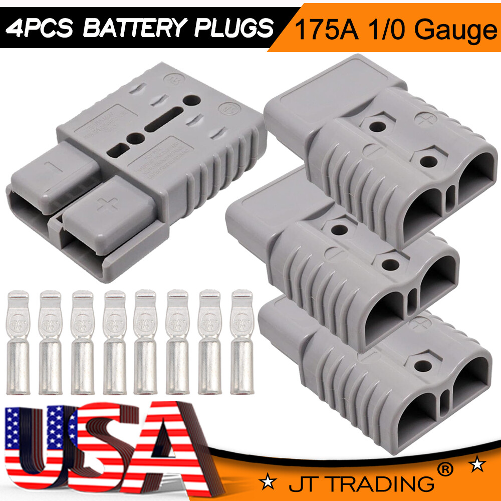 2-8x Battery Quick Connect 175A Wire Harness Plug Disconnect Winch Connector Kit