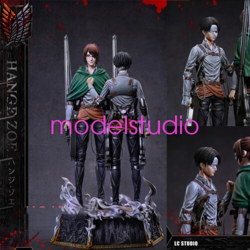 In Stock LC Studio Attack on Titan Levi·Ackerman Model PU Hange Zoe Statue New