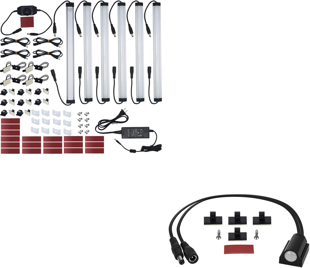 Motion Sensor under Cabinet LED Lighting Kit. Plug In. Perfect to Work as Motion