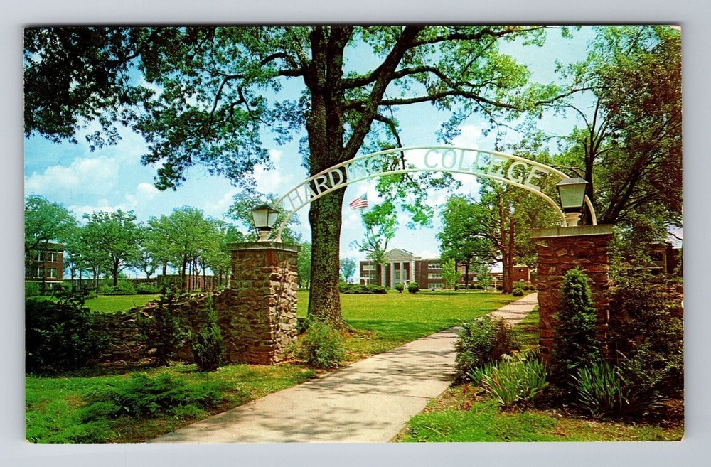 Searcy AR-Arkansas, Harding College, Antique Vintage Souvenir Postcard