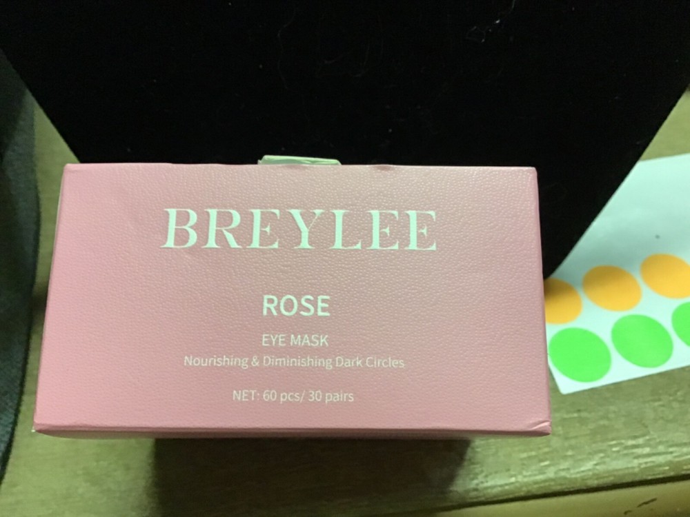 BREYLEE Rose Eye Mask– 60 Pcs - Puffy Eyes and Dark Circles Treatment New In Box