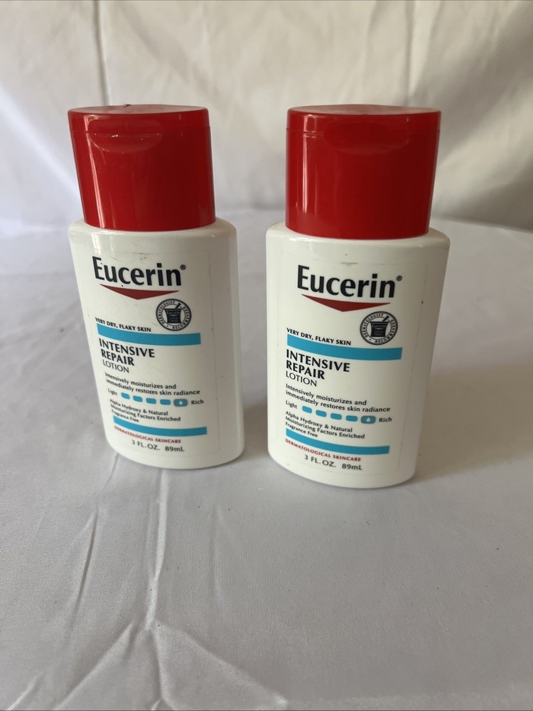 Eucerin Intensive Repair Body Lotion 2pk for Very Dry Flaky Skin Fragrance-Free 3oz
