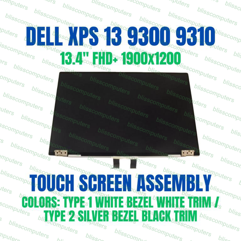 Dell XPS 13 9300 9310 9320 1920X1200 Touch Screen LCD Assembly SILVER