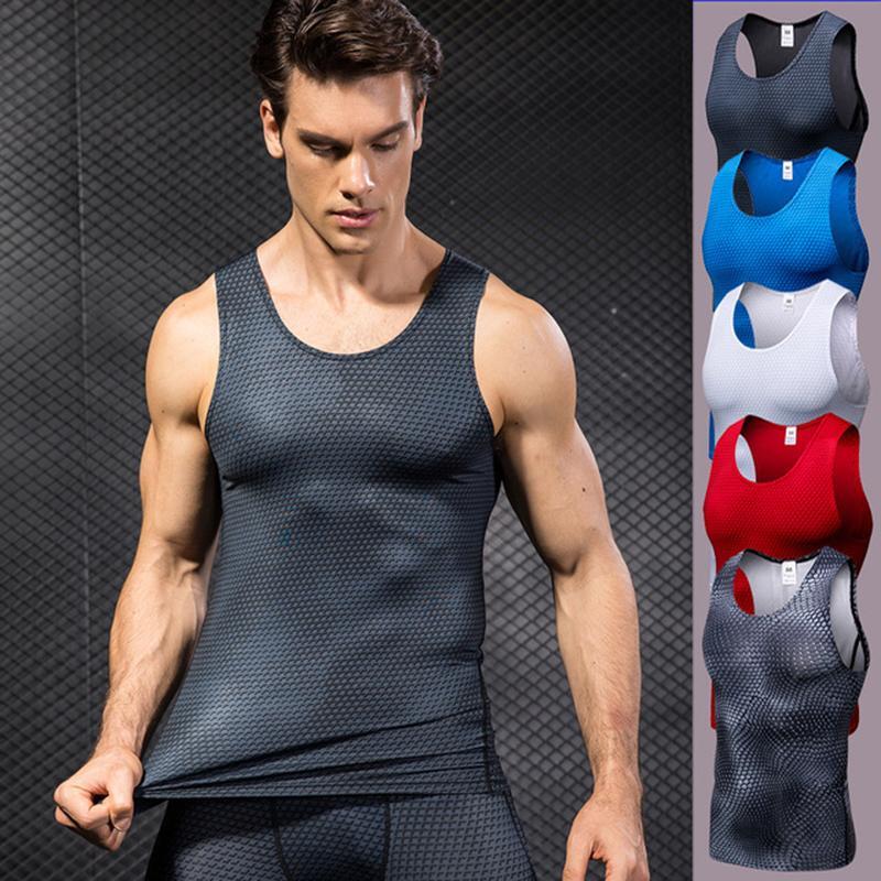 Men’s Quick-Dry Compression Gym Vest for Sports and Fitness Workouts
