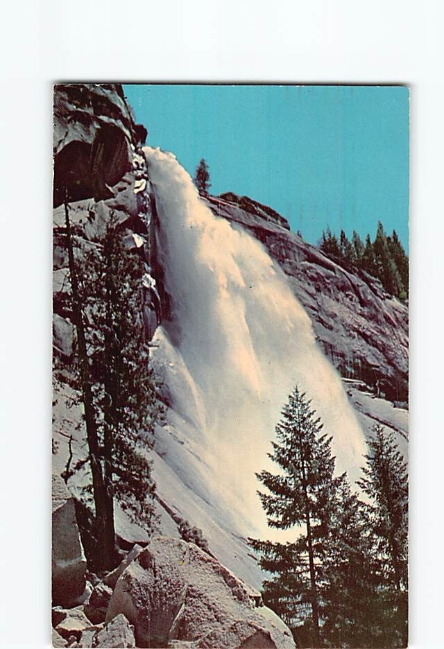 Postcard Nevada Fall Yosemite National Park California USA North America