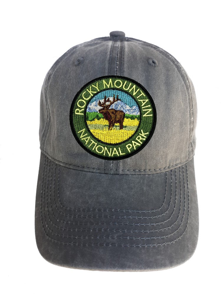 Rocky Mountain Park Adjustable Curved Bill Strap Back Dad Hat Baseball Cap