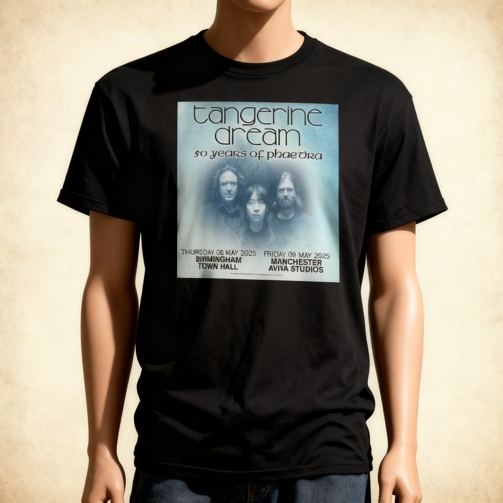 Tangerine Dream Celebrate 50th Anniversary of Phaedra T Shirt Full Size S-5XL