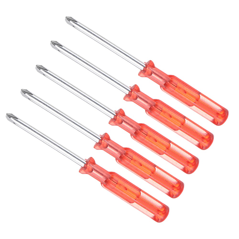 5pcs Small Phillips Screwdriver 2.5mm 65mm W Anti-Slip Grip