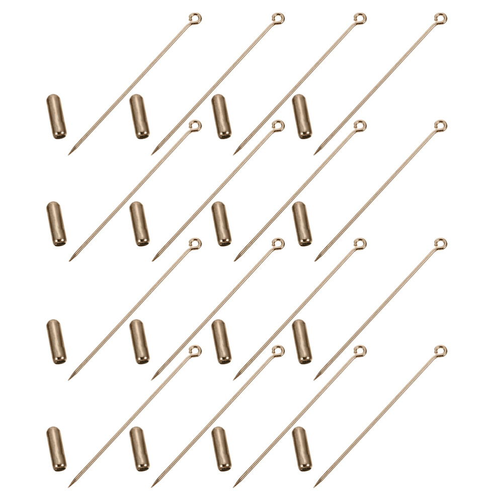 20 Pcs Slot Pin Costume Jewelry Lapel Brooch Making Supplies