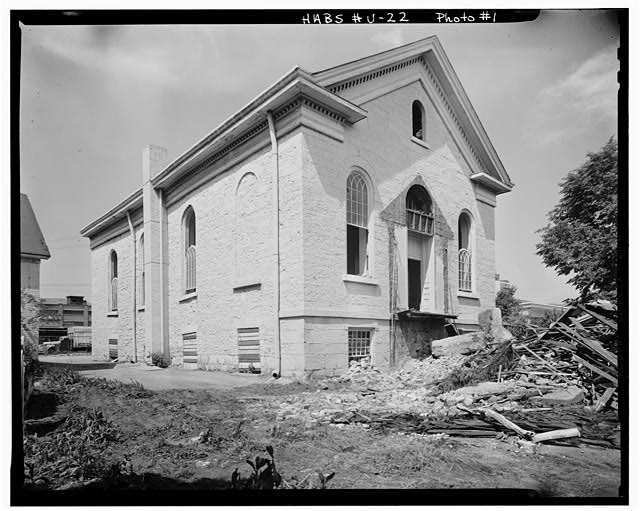 Historic American Buildings Survey Church Building 1940s Demolition Site