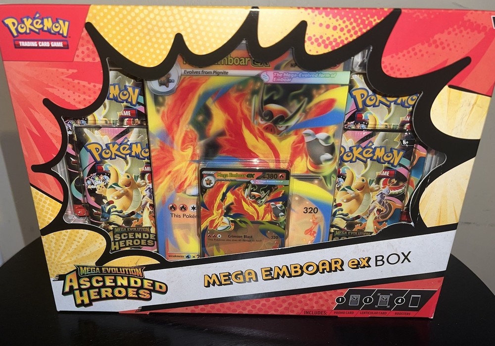Pokémon TCG: Mega Evolution—Ascended Heroes Mega Emboar Ex Box