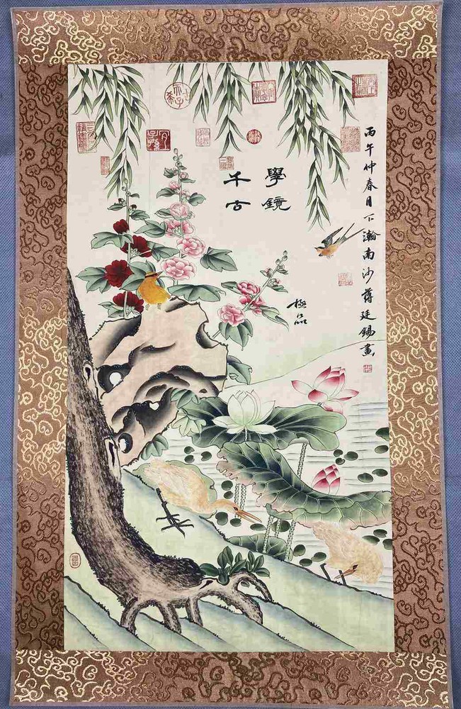 Chinese Rice Paper Decorative Painting 