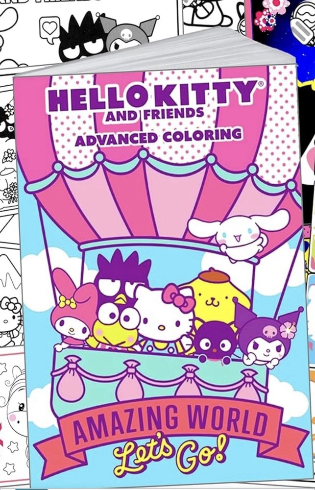Hello Kitty and Friends Advanced Coloring Book (Amazing World Let's Go)