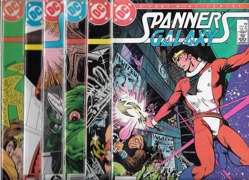 Spanner's Galaxy #1-#6 Set (Vf/Nm) Copper Age Dc Comics Series