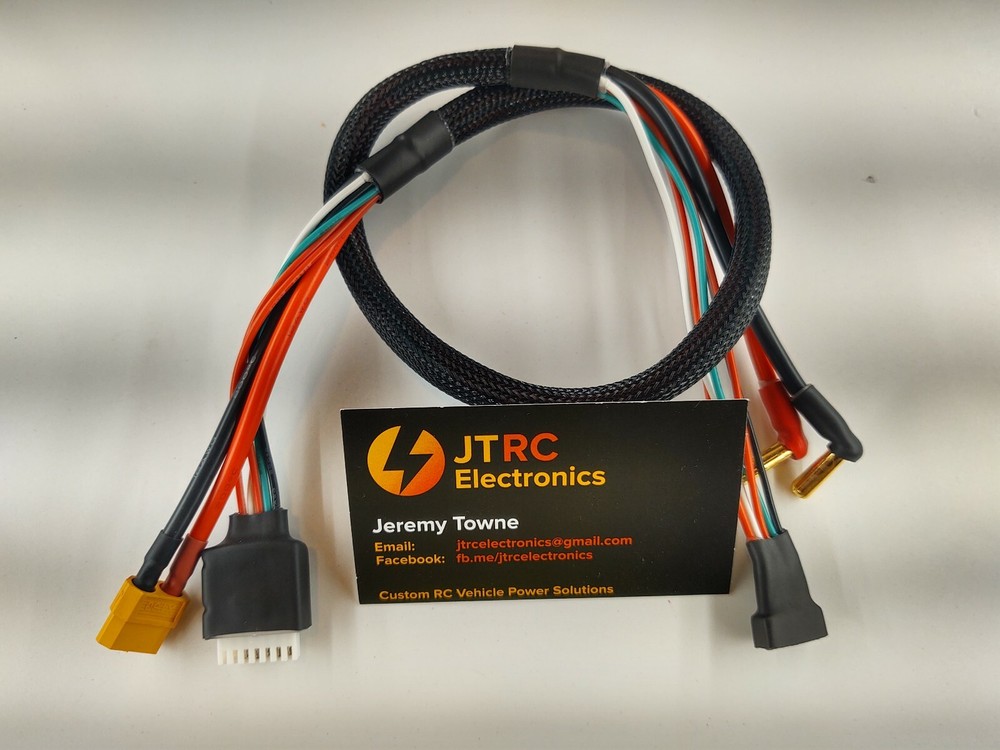 ISDT Icharger 406 XT60 4s 24 Long RC Balance Charge Lead 5mm bullet junsi