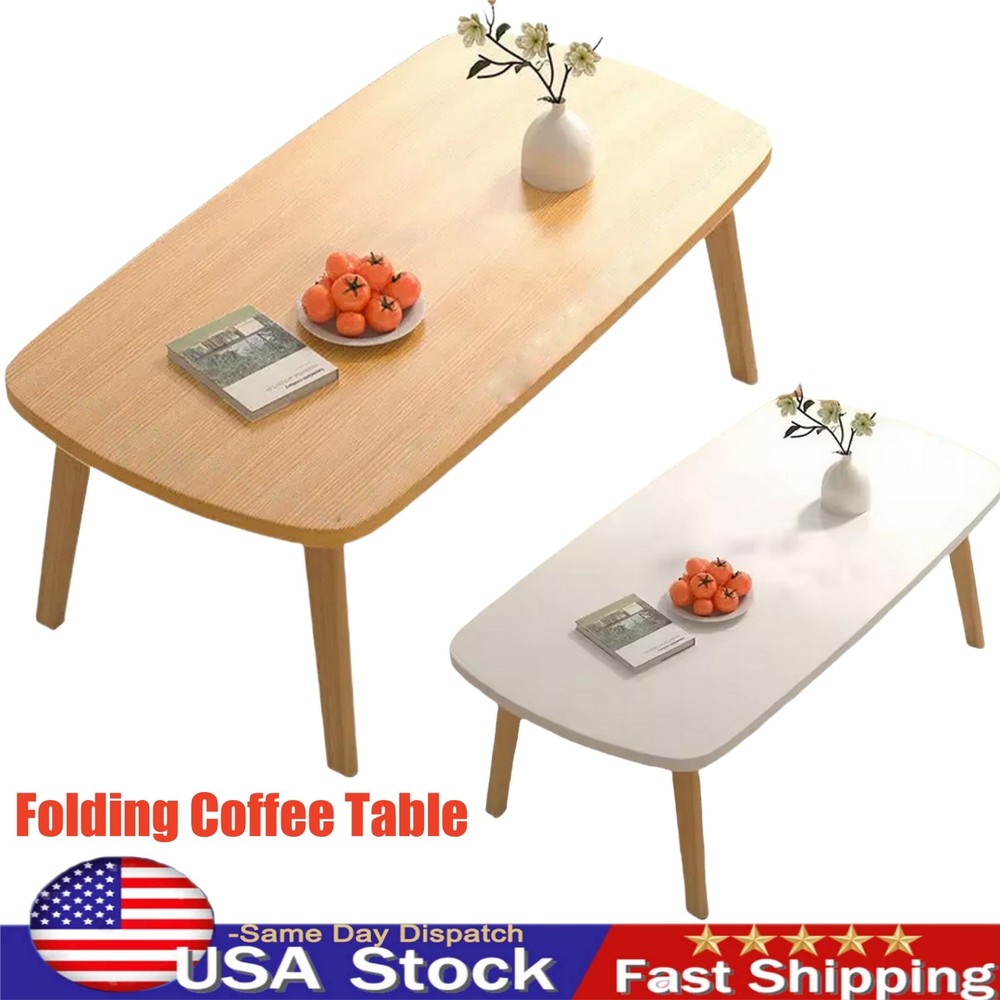 Flodable Wooden Folding Coffee Table Laptop Low Tea Table Tea Picnic Table