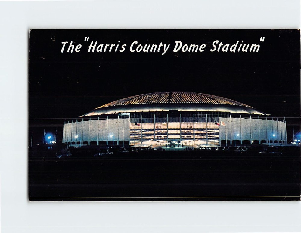 Postcard Harris County Dome Stadium Houston Texas USA