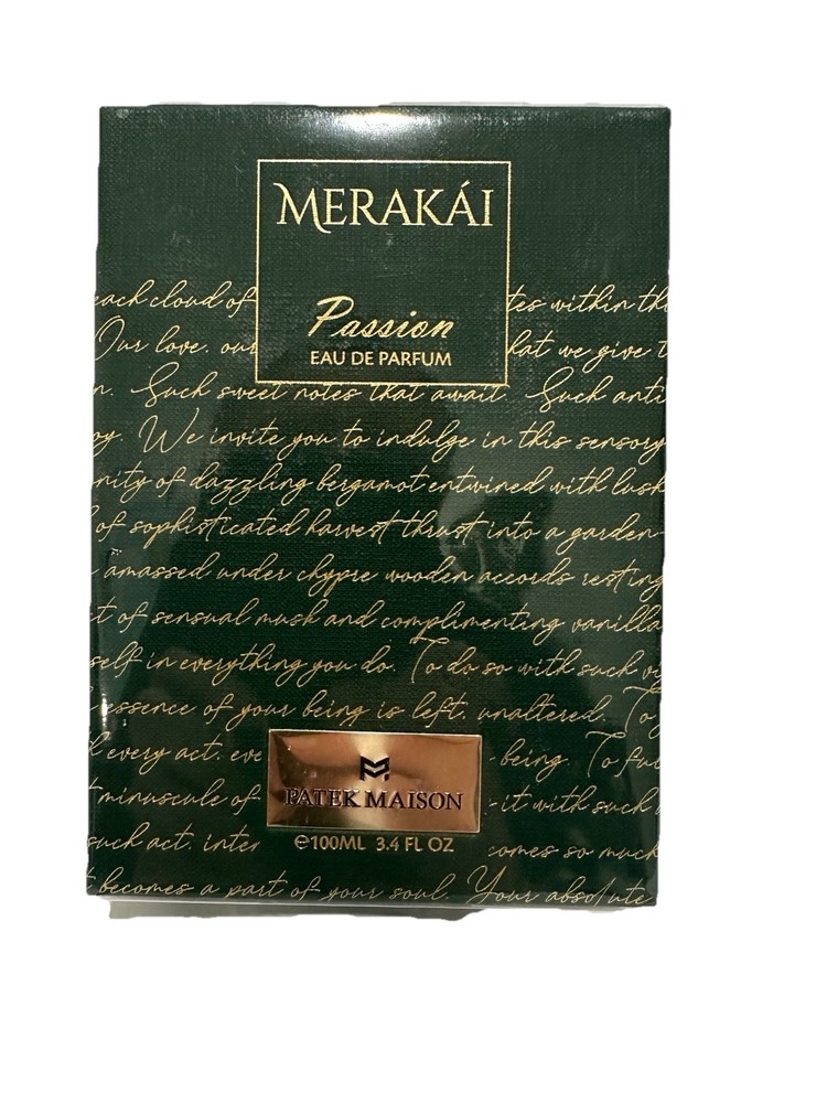 Patek Maison Merakai Passion 3.4oz-100 ml  Unisex Eau de Parfum Spray New & Seal
