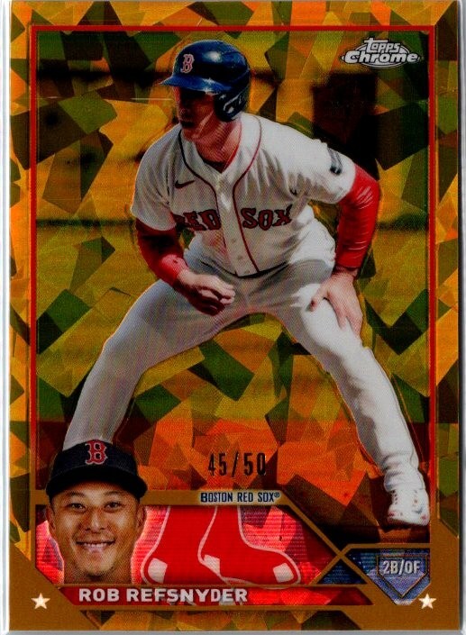 2023 Topps Chrome Sapphire ROB REFSNYDER #USCS71 Gold /50 RED SOX
