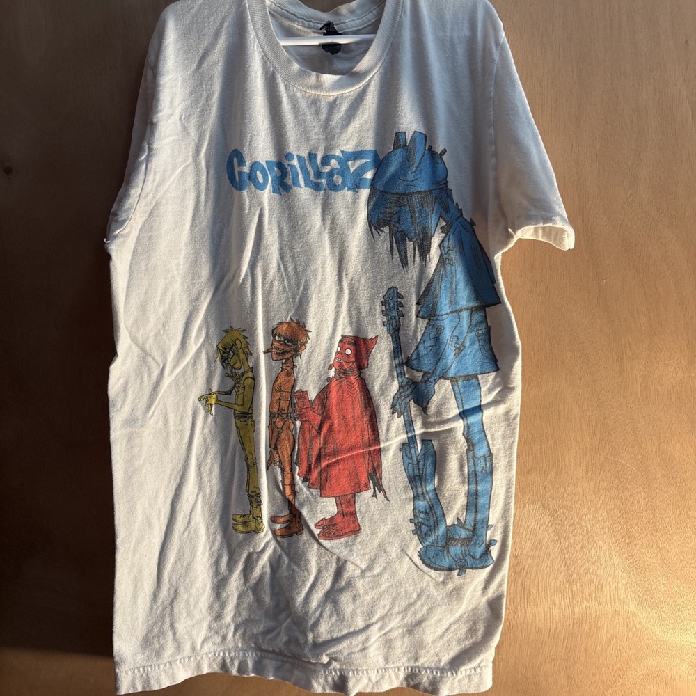 Vintage Gorillaz Band Tee Retro Music T-Shirt PosterT-S shirt