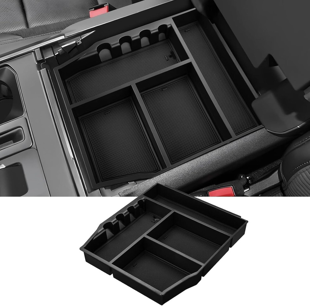 Center Console Organizer Tray Compatible W/ 2021-2025 Ford F-150 Armrest Tray