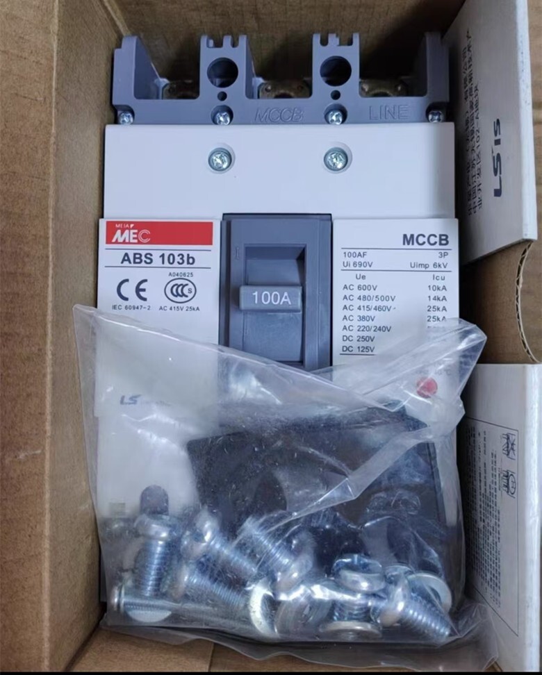 1PCS LS MEC  molded case circuit breaker ABS 103b 3P 100A