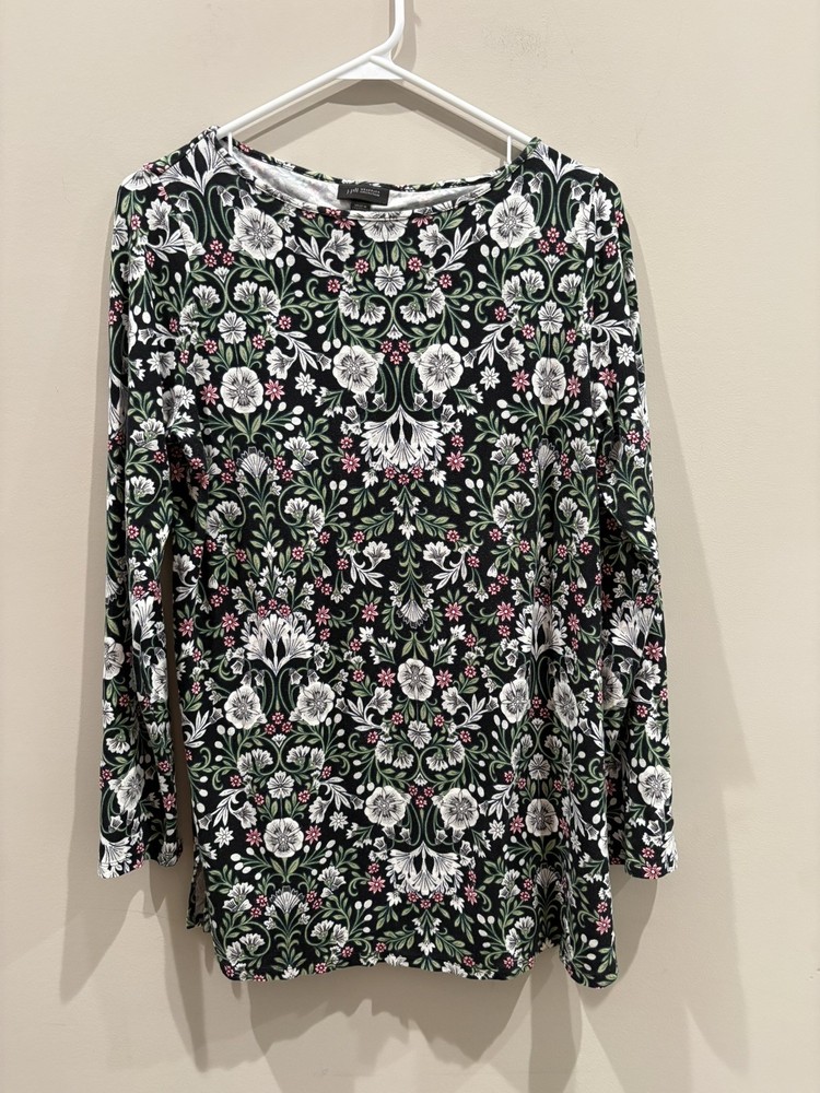 J.Jill Wearever Collection Floral Tunic