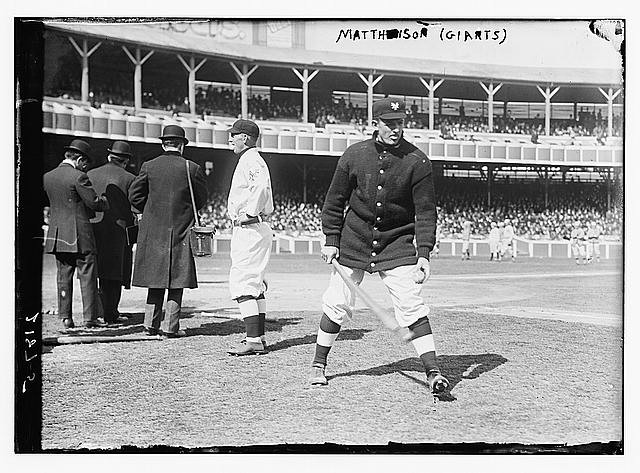 New York Giants Christy Mathewson 1911 Baseball Pitcher at Polo Grounds