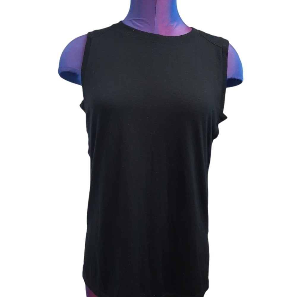 Athleta Black Muscle Tank Side Cut Out Size XS Women's Yoga Top