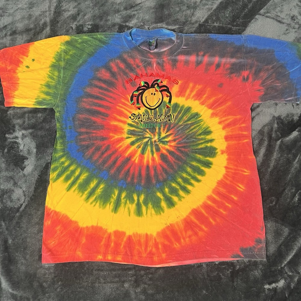 Bahamas Smile Mon! tie dye tee tee #tiedye