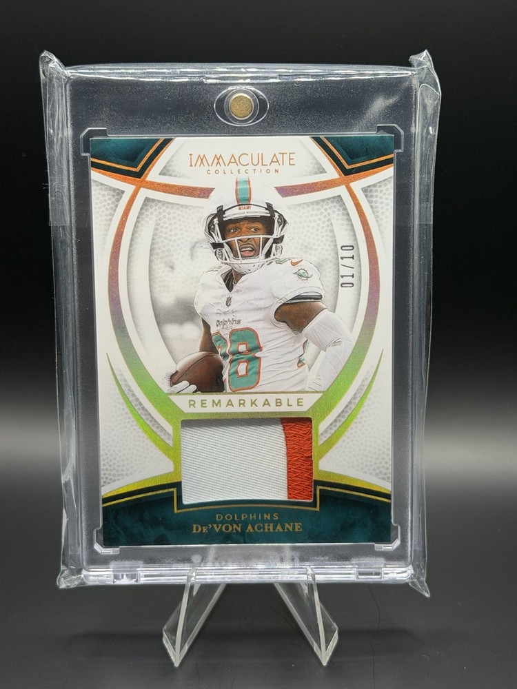 2025 Panini Immaculate Remarkable Jerseys /10 De’Von Achane RM-DAE