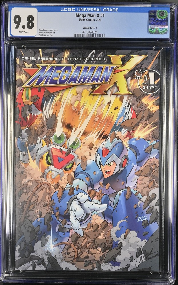Mega Man X 1 CGC 9.8 Variant Cover C