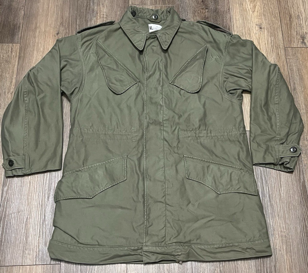 VTG 80's Dutch Military Field Jacket Mens M/L H.v. Puijenbroek 4 Pocket NATO