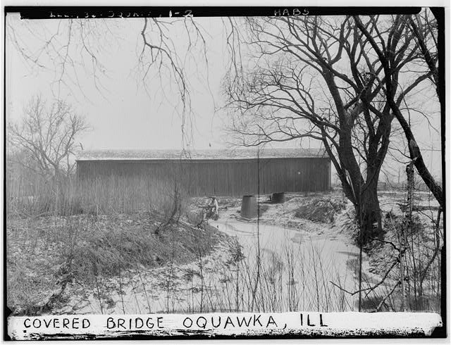 Jack's Mill Covered Bridge,Henderson Creek,Oquawka,Henderson County,IL,HABS,1