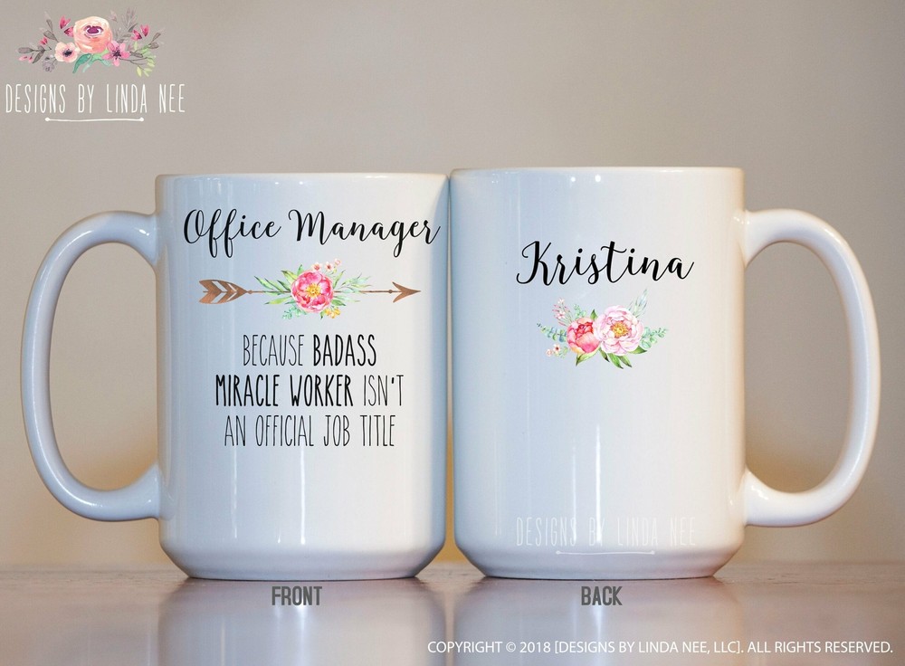 Personalized Office Manager Gift Office Manager Coffee Mug Office Manager Gift