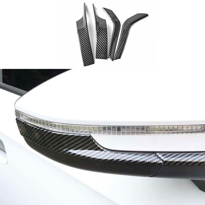 For Volkswagen ID.4 2021-2024 Carbon Fiber Rearview Side Door Mirror Strip Cover