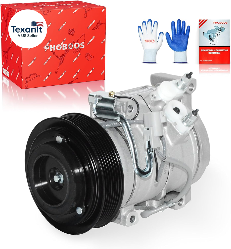 A/C Compressor with Clutch Compatible with Toyota Camry 2002-2006, Highlander 20