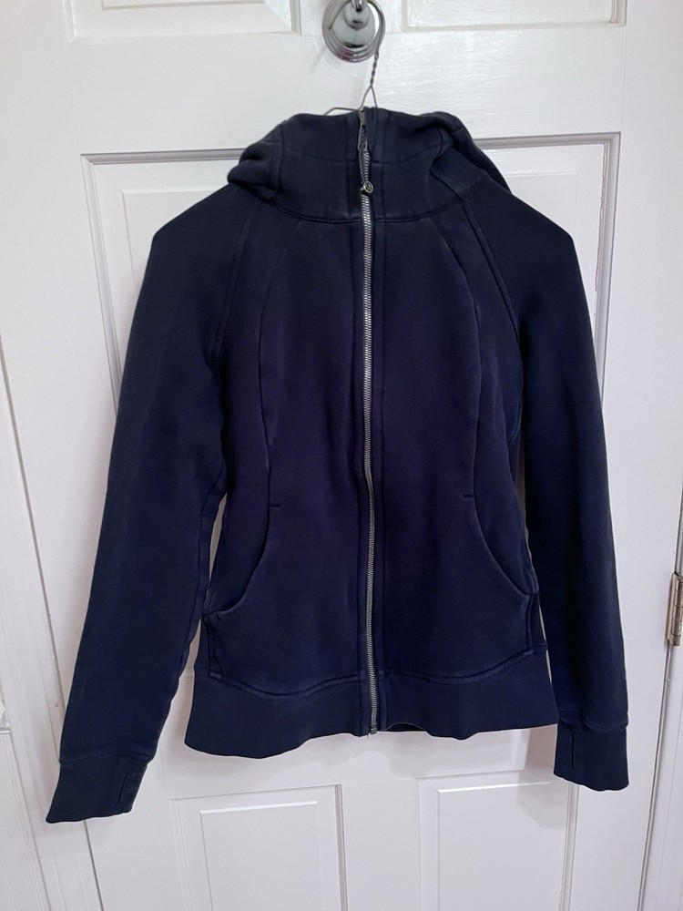 Lululemon Full Zip Navy Scuba Hoodie  Size 8