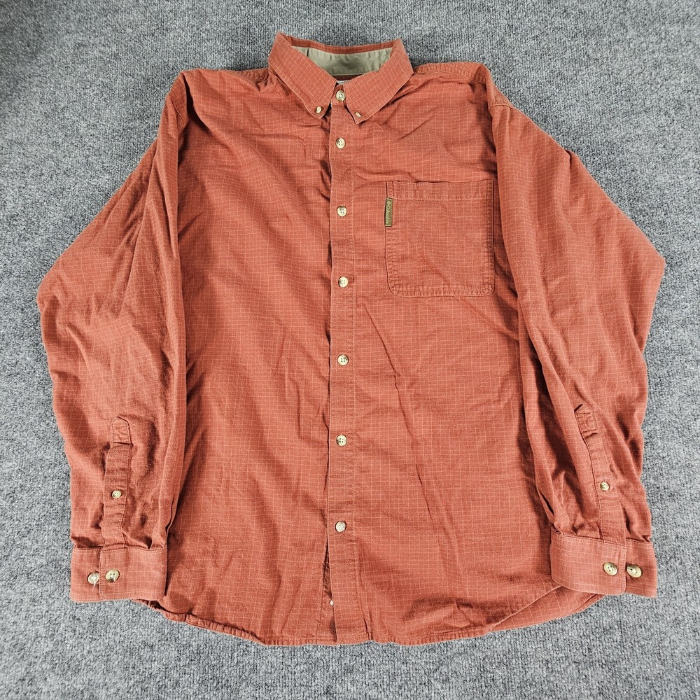 Columbia Shirt Mens XL Plaid Button Down Long Sleeve Outdoors Hiking Pocket