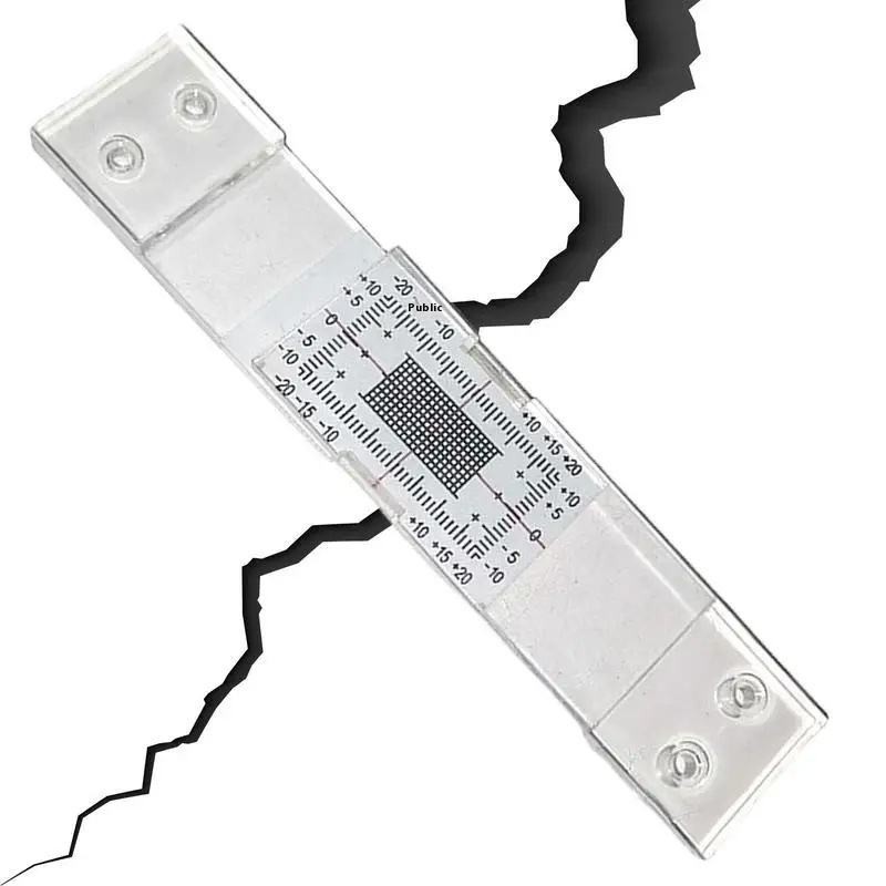 Accurate Wall Deformation Crack Monitoring Instrument Scale for Recording Crack-image