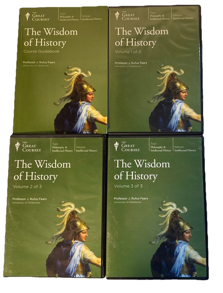 The Great Courses: The Wisdom of History by J. Rufus Fears (Parts 1 - 3) CD Book