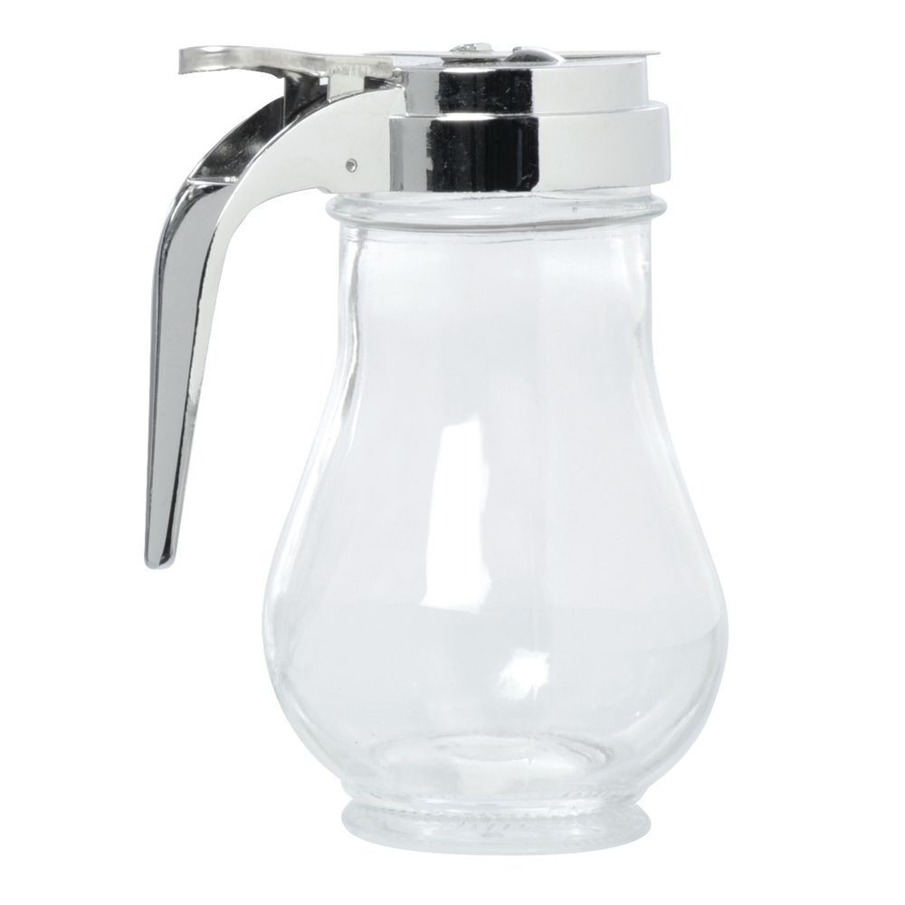 HUBERT® Syrup Dispenser Glass with Chrome-Plated Top 6 oz