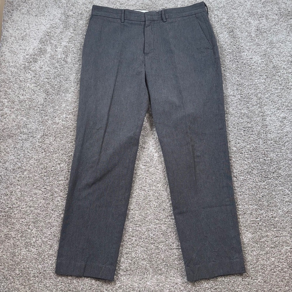 J.Crew Bedford Dress Pants Mens Classic Straight Leg Gray 34x30 Excellent