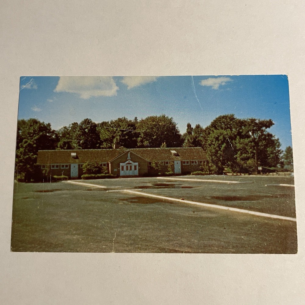 Fair Haven NY Bath House at State Park Exterior View New York Postcard