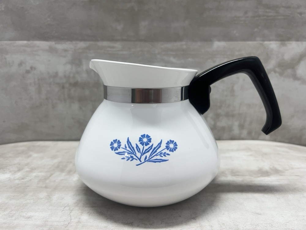 Vintage Corning Blue Cornflower 6-Cup Teapot / Coffee Pot (No Lid)