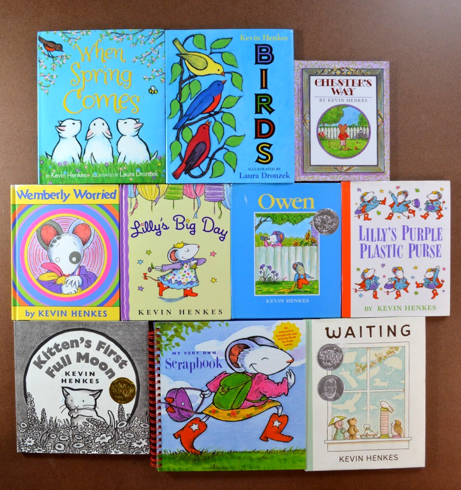Lot of 10 All Hardcover Kevin Henkes Picture Books Chrysanthemum Lillys Purse K2