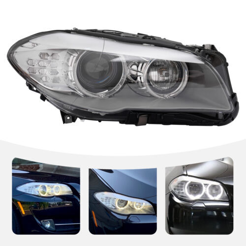 Right Passenger Side Headlight Assembly Headlamp For 2009-2013 BMW 5 Series F10