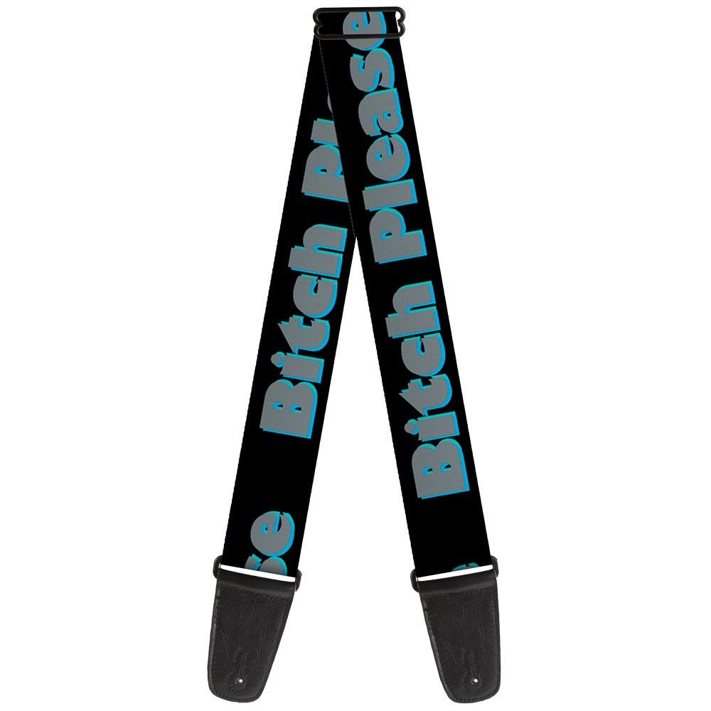 Guitar Strap - Bitch Please Black/Blue/Gray ACC NEWAnother great item from Rarewaves USA | Free delivery!