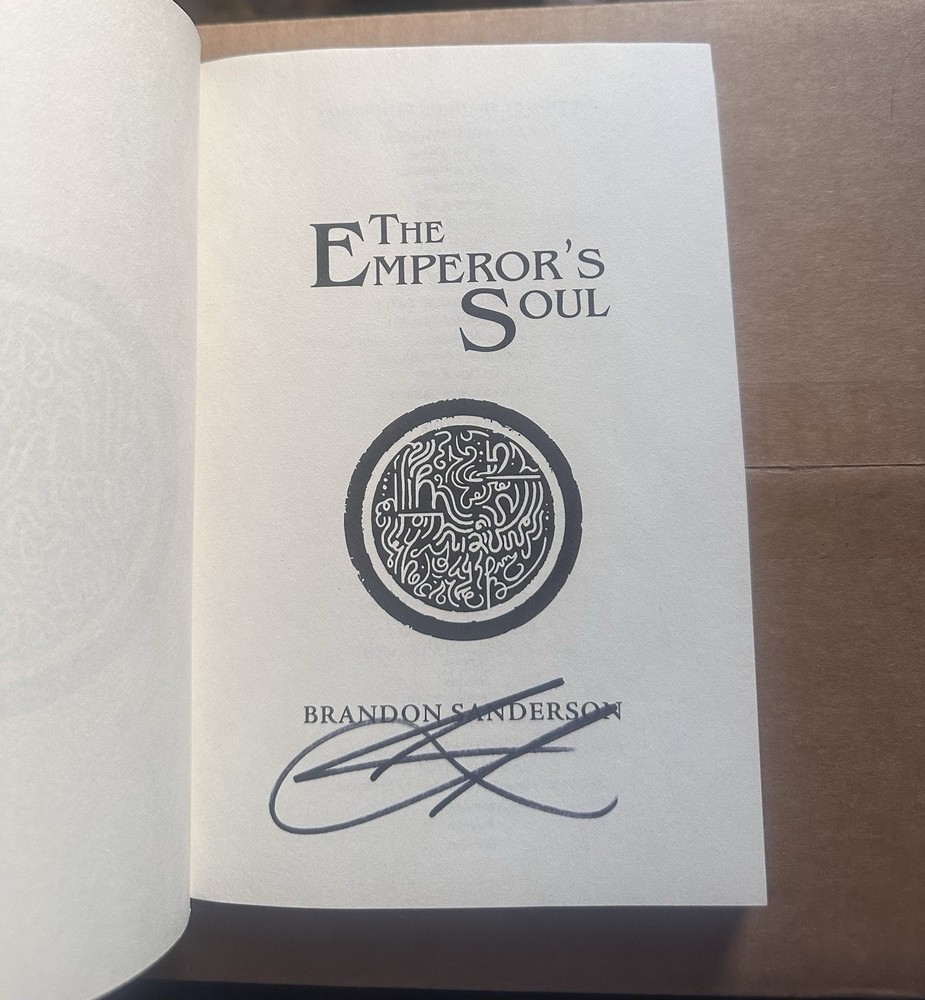 The Emperors Soul Signed By Brandon Sanderson