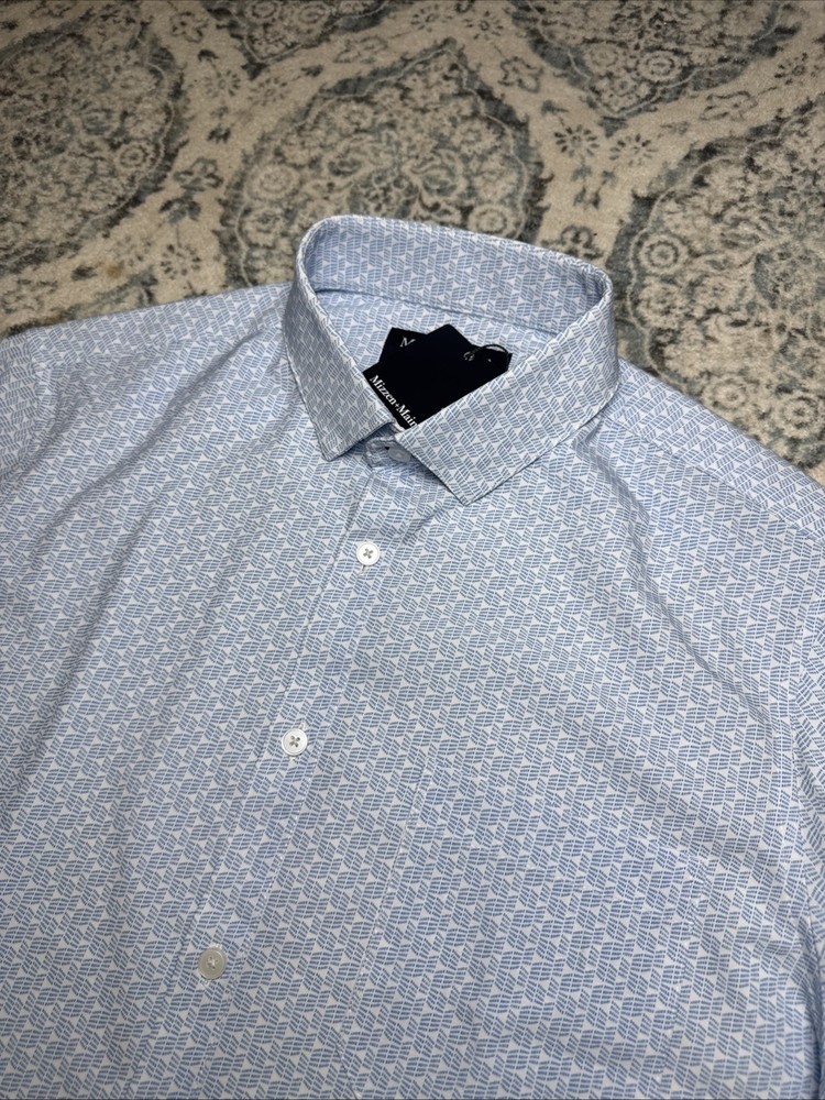 Mizzen + Main Leeward Short Sleeve Button Up Casual Shirt Men’s Size M